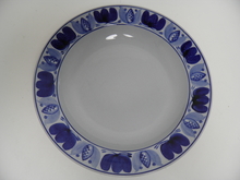 Blue Laurel deep Plate Arabia