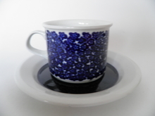 Faenza Coffee Cup and Sauzer blue Flowers SOLD OUT