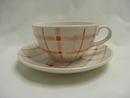 Sara Tea Cup and Saucer red Pentik