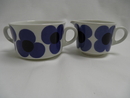 Aurinko Creamer and Sugar Bowl blue