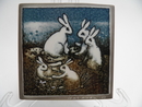 Sorrowing Bunnies Wall Plate Helja Liukko-Sundstrom SOLD OUT