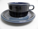 Kosmos Tea Cup and Saucer blue Arabia 