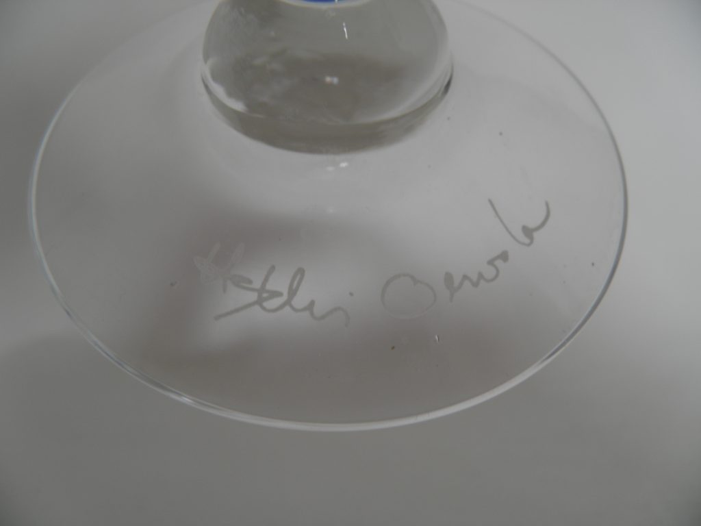 Aurora punaviinilasi  signeerattu - Image 3