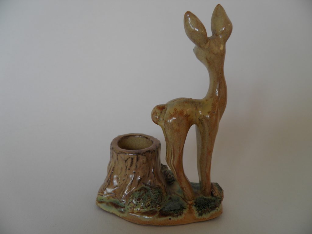 Bambi kynttilänjalka Kupittaan savi MYYTY - Image 3