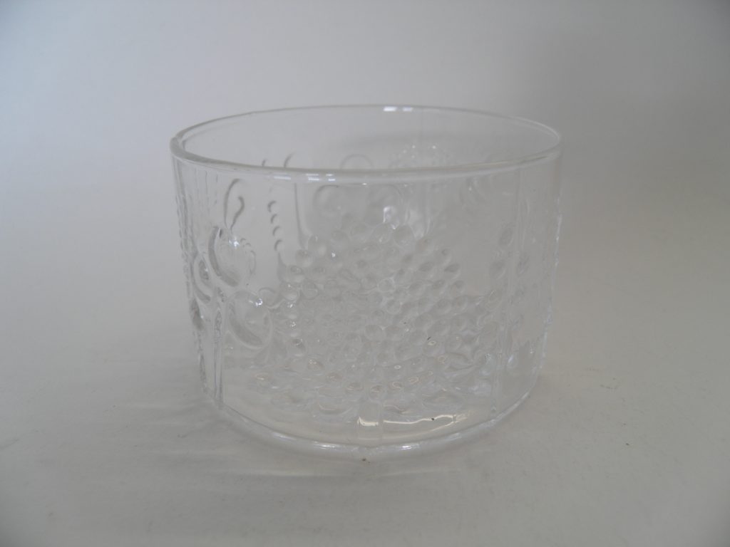 Flora Dessert Bowl clear glass