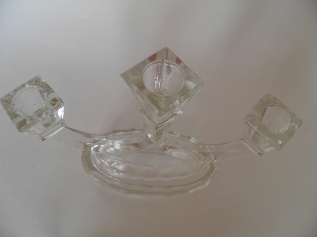 Art deco kynttilänjalka Riihimäen lasi - Image 3