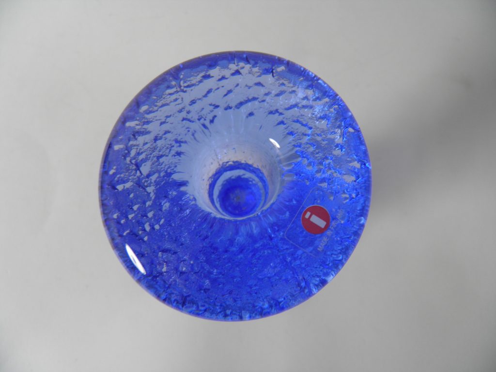 Festivo sininen 3-solmuinen kynttiläjalka Iittala MYYTY - Image 2