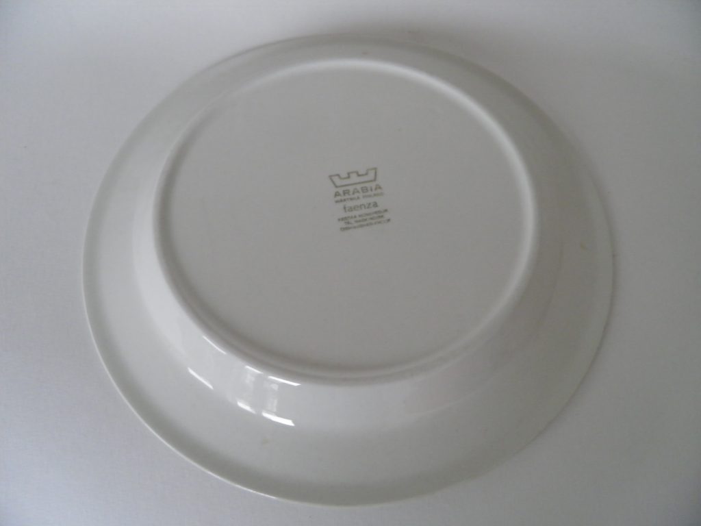 Faenza sininen matala ruokalautanen Arabia MYYTY - Image 3