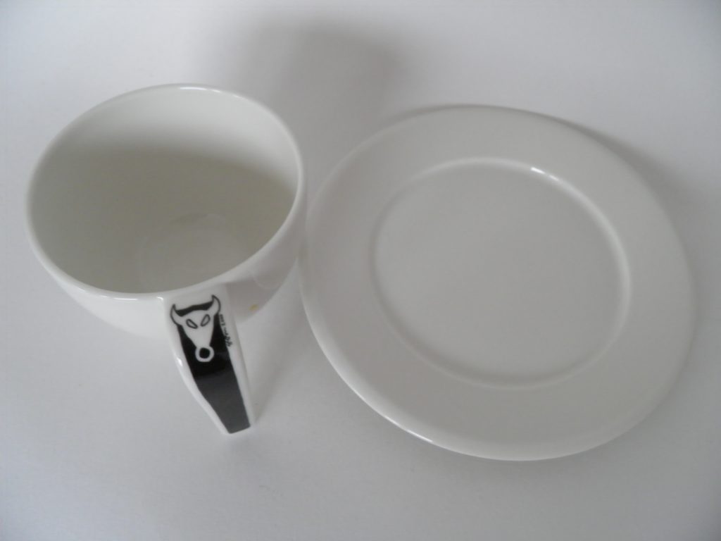 Ego OX lattekuppi ja aluslautanen Arabia MYYTY - Image 3