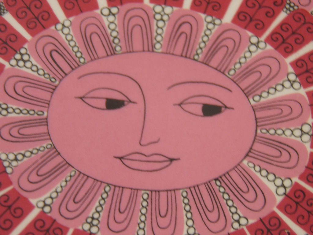 Daisy vaaleanpunainen lautanen Arabia MYYTY - Image 2
