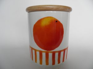 Appelsiini purkki Arabia Minna L. Immonen Retronomi verkkokauppa