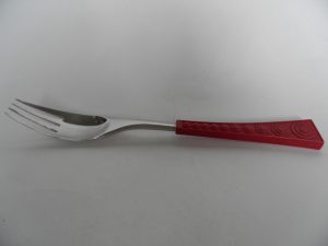 Colorina ruokahaarukka punainen Retronomi verkkokauppa