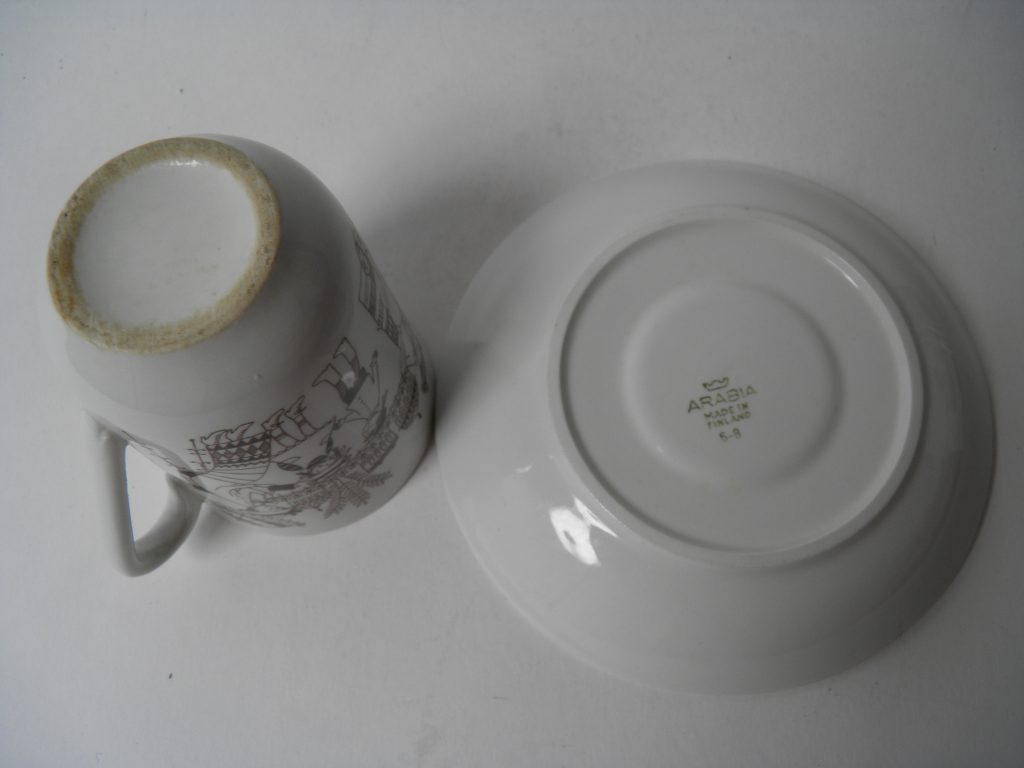 Emilia kaakaokuppi ja aluslautanen MYYTY - Image 6