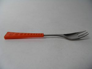 Colorina alkuruokahaarukka oranssi Retronomi verkkokauppa