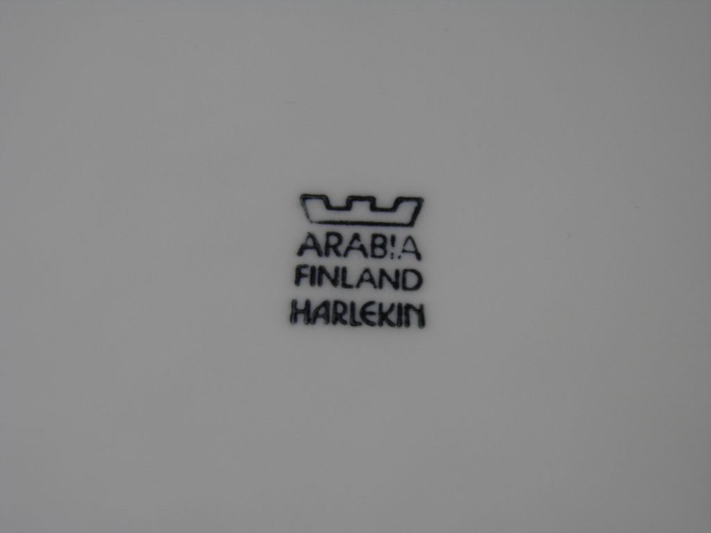 Harlekin Red Hat ruokalautanen Arabia MYYTY - Image 3