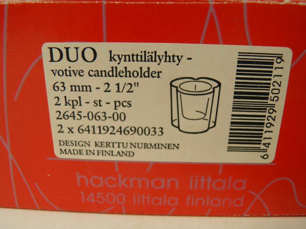 Duo tuikkukynttilä 2 kpl Iittala MYYTY - Image 3