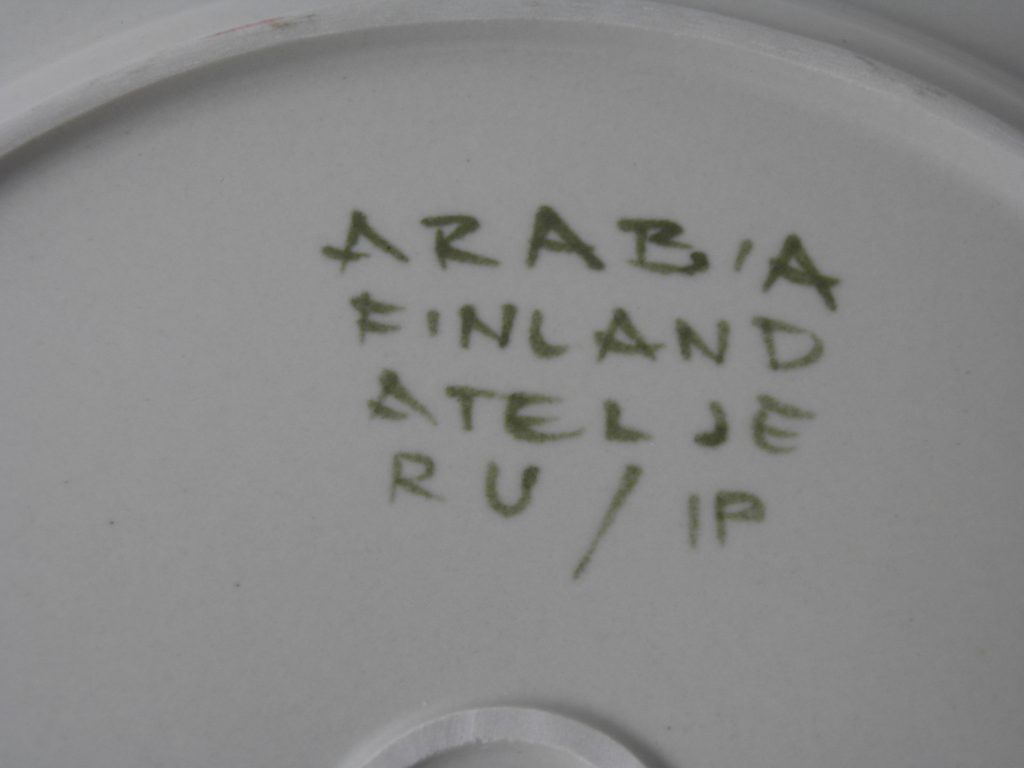 Arabia Ateljé tarjoilulautanen MYYTY - Image 4