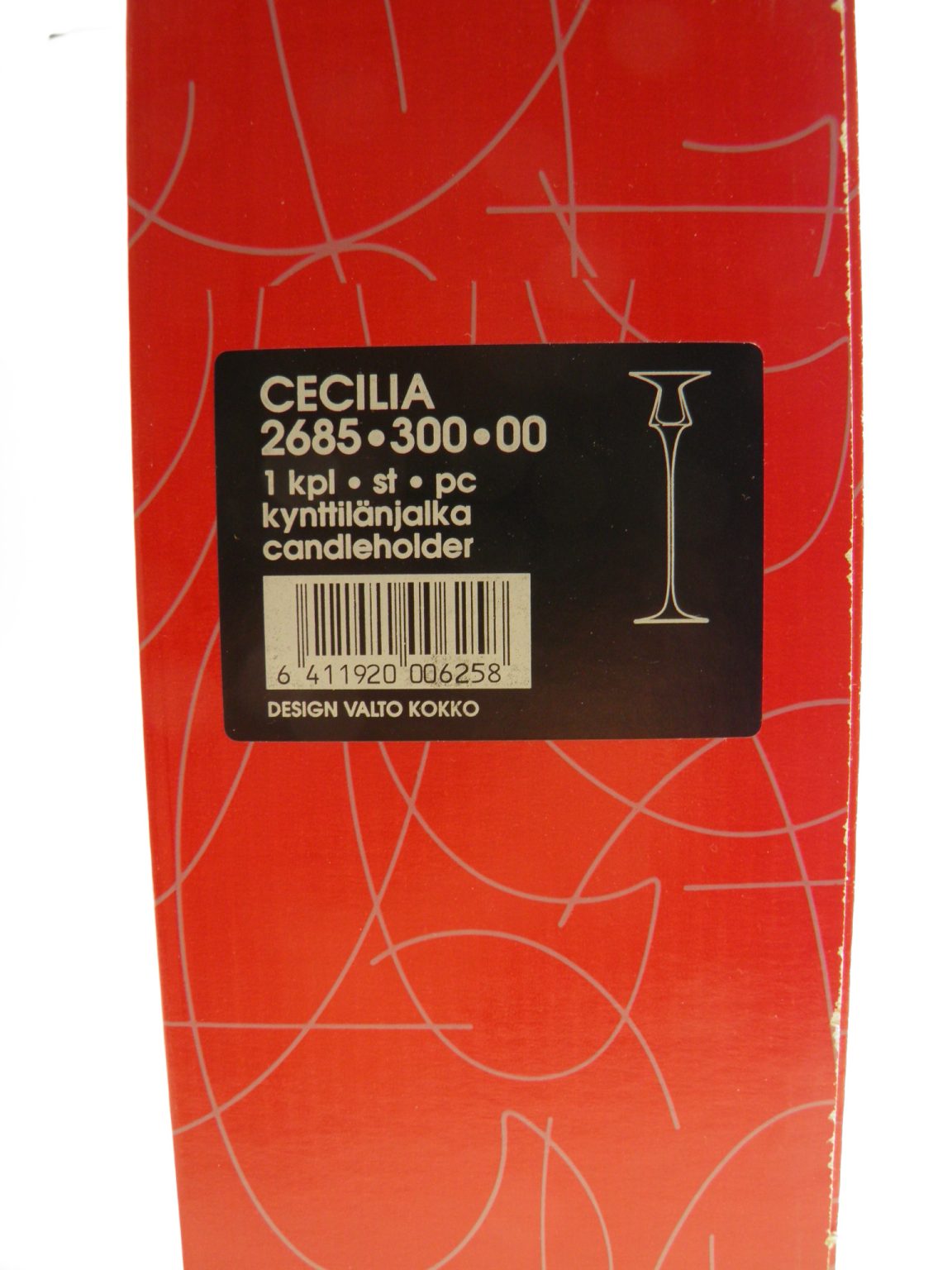 Cecilia kynttilänjalka 30 cm - Image 5