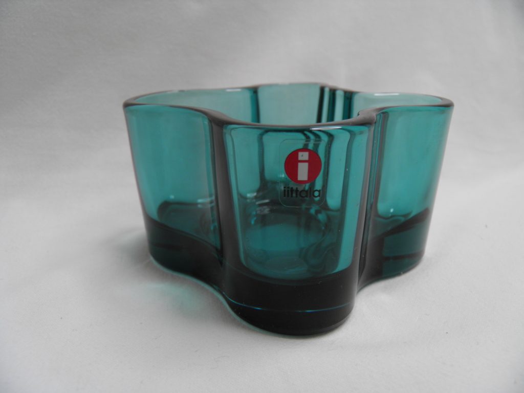 Aalto kynttilälyhty merensininen Iittala