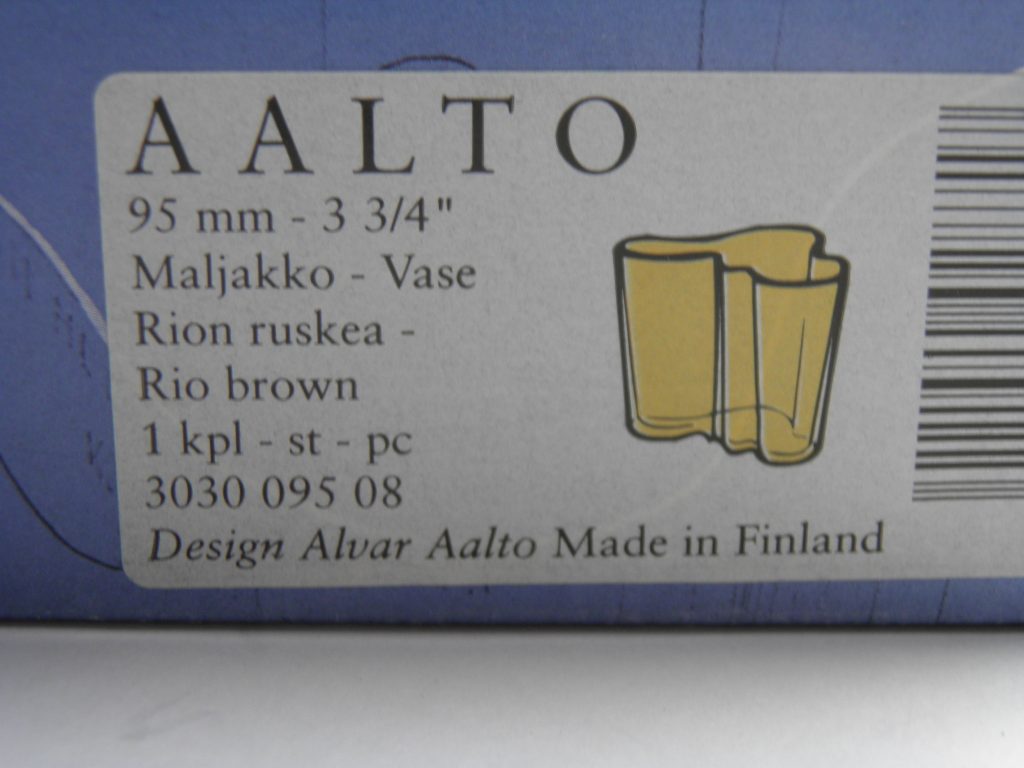 Aalto maljakko 95 mm Rion ruskea Iittala MYYTY - Image 6
