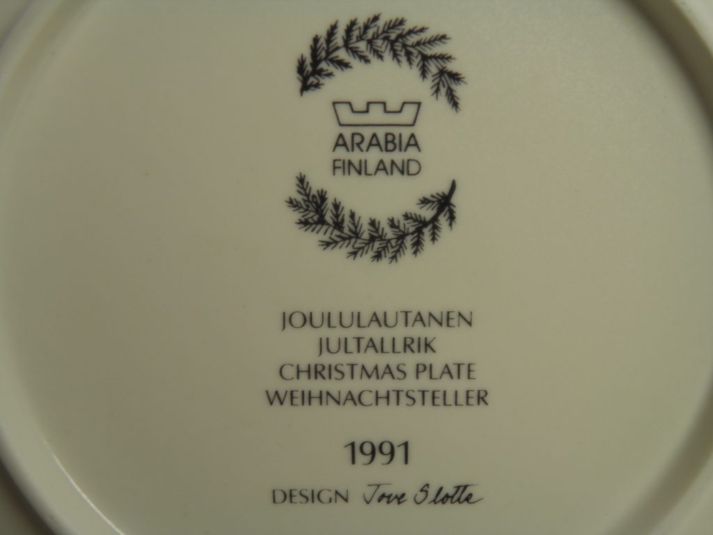Arabian Joululautanen 1991 MYYTY - Image 4
