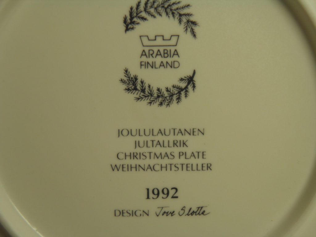 Arabian Joululautanen 1992 MYYTY - Image 4