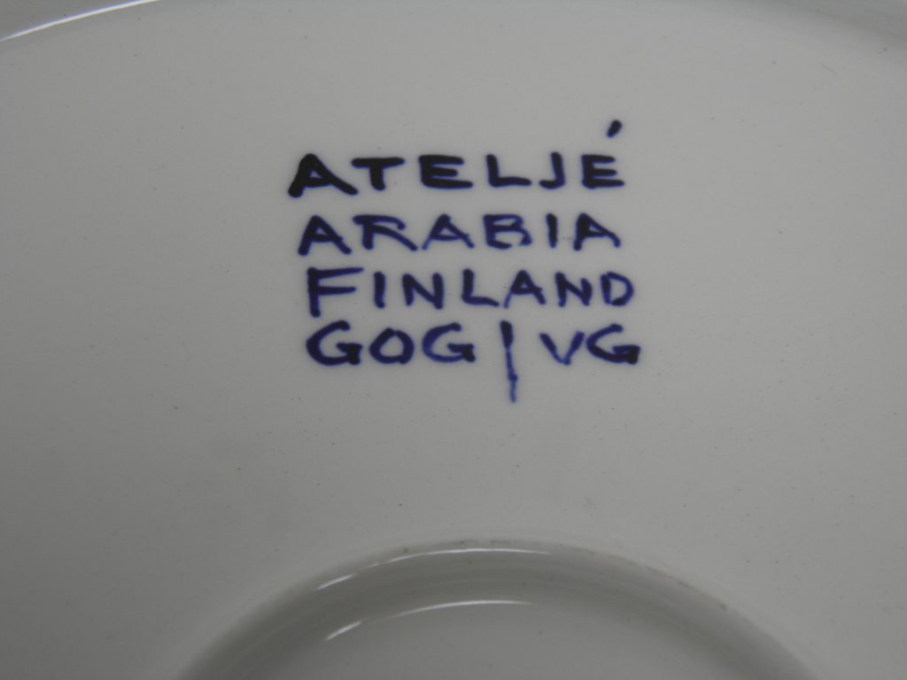 Köökki tarjoilulautanen sininen Arabia MYYTY - Image 3