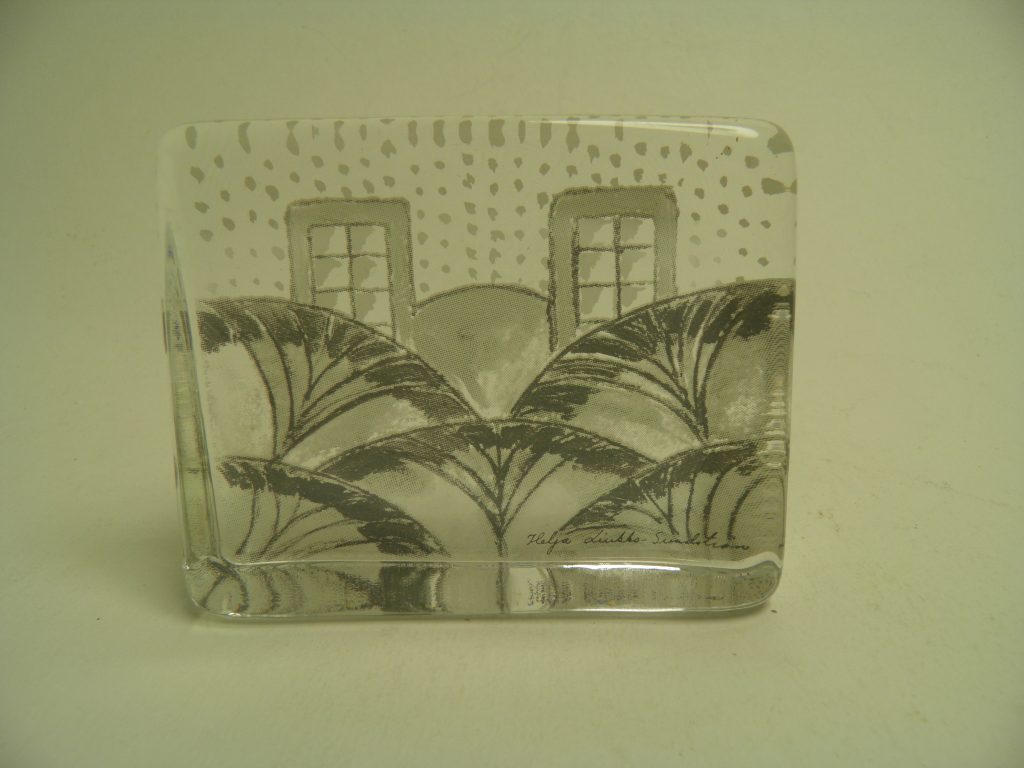 Lumikukkia lasikortti Iittala