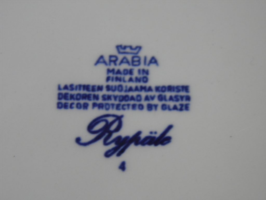 Rypäle kakkulautanen Arabia MYYTY - Image 4