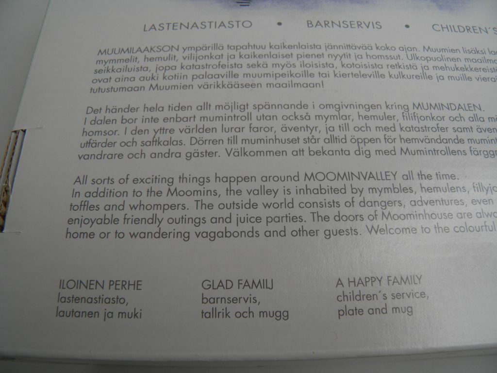 Muumi-astiasto Iloinen perhe MYYTY - Image 4