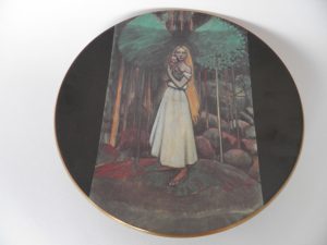 Marjatta ja Kristuslapsi seinälautanen Gallen-Kallela MYYTY Retronomi verkkokauppa