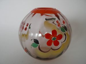 Maalattu pyöreä maljakko Kumela MYYTY Retronomi verkkokauppa