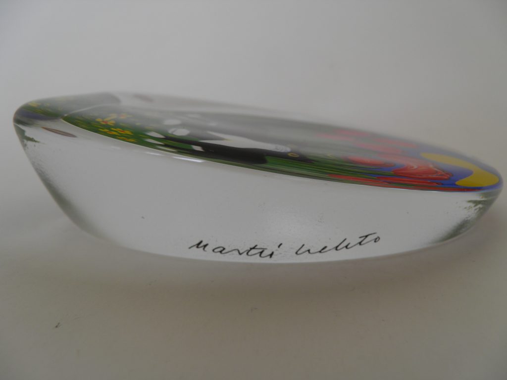 Lasikortti Kissa ja tulppaanit Martti Lehto Iittala MYYTY - Image 2