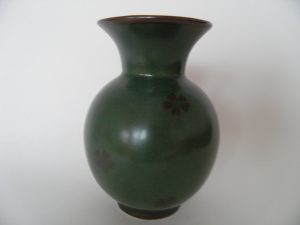 Maljakko tummanvihreä art deco Arabia MYYTY Retronomi verkkokauppa