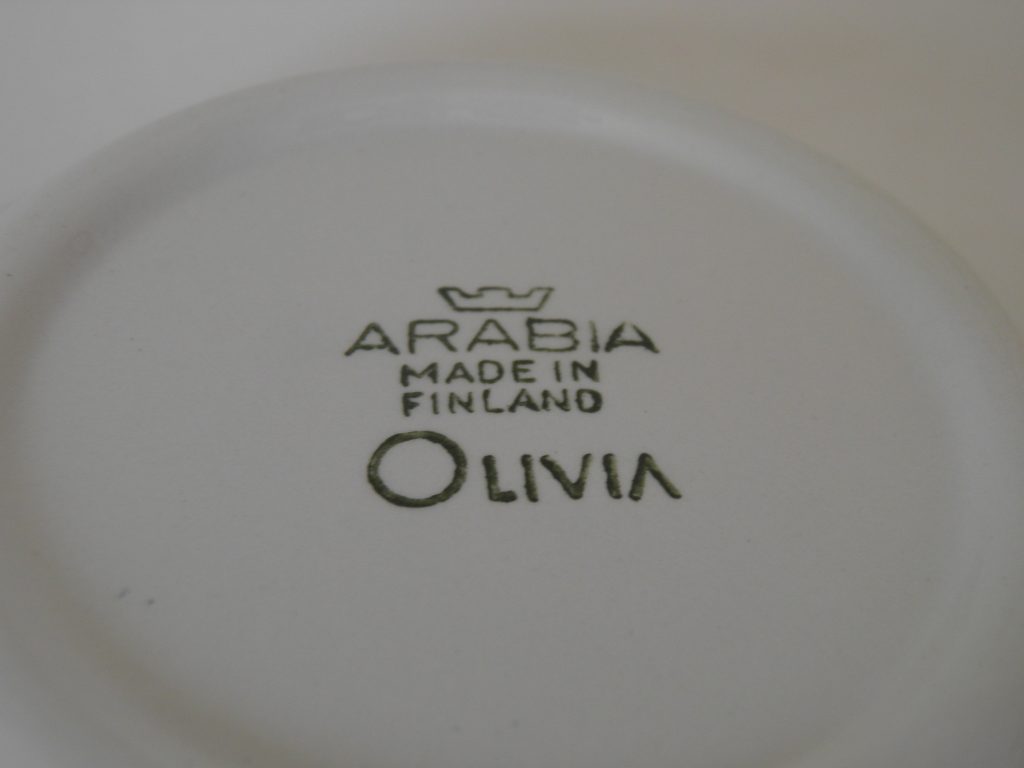 Olivia pieni tarjoilulautanen Arabia MYYTY - Image 4