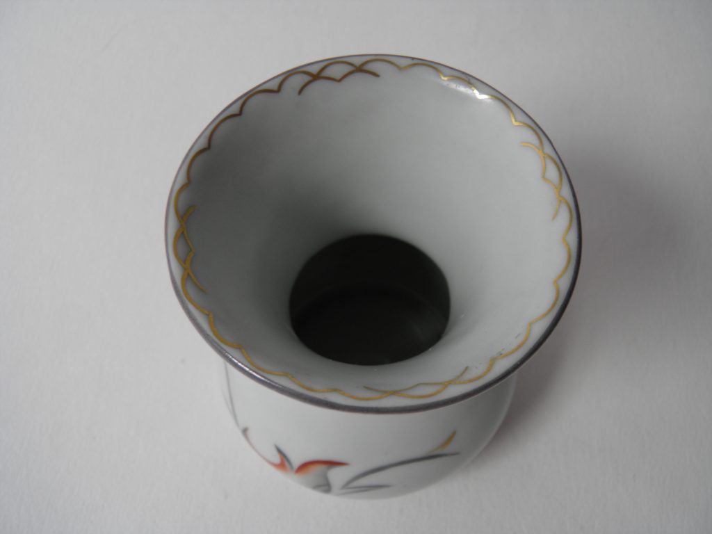 Maljakko pieni art deco, kuvio Korall MYYTY - Kuva 3