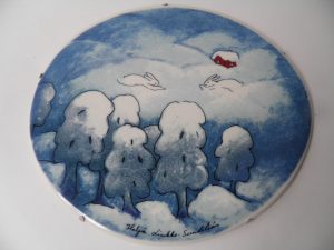 Lumileikkejä seinätaulu Heljä Liukko-Sundström MYYTY Retronomi verkkokauppa
