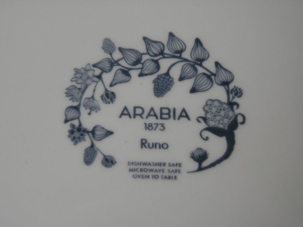 Runo Kevätkello matala ruokalautanen Arabia MYYTY - Image 3
