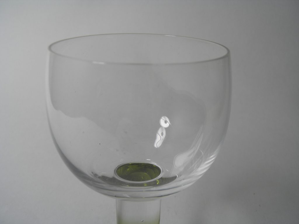 Mondo valkoviinilasi oliivinvihreä Iittala MYYTY - Image 2