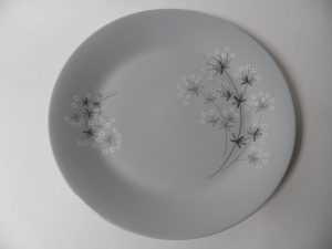 Lumikukka ruokalautanen siniharmaa Arabia MYYTY Retronomi verkkokauppa