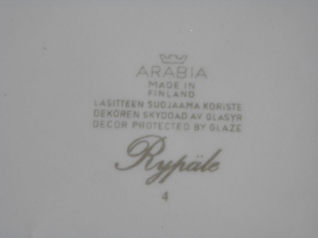 Rypäle keittolautanen Arabia MYYTY - Image 5