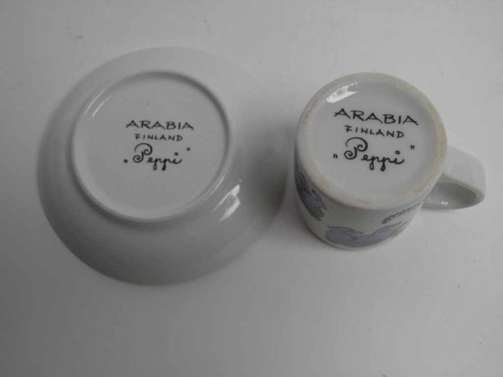 Mokkakuppi ja lautanen Peppi  MYYTY - Image 6