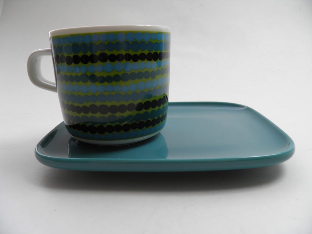 Räsymatto kuppi ja lautanen Marimekko MYYTY - Image 2