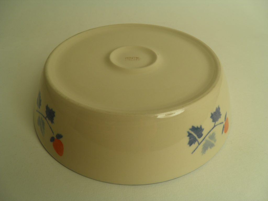 Mansikka tarjoilukulho laakea Pentik MYYTY - Image 4