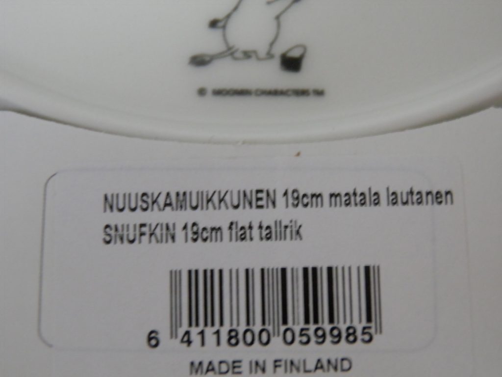 Muumi-lautanen Nuuskamuikkunen 2-puoleinen Arabia MYYTY - Image 4