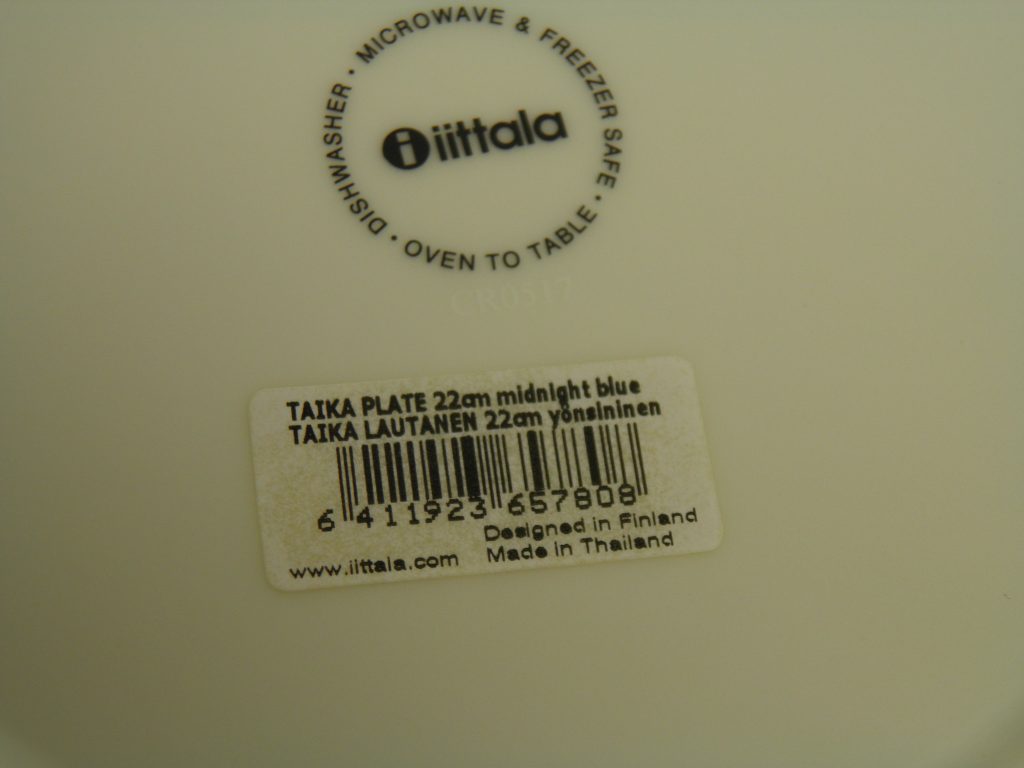 Taika lautanen 22 cm yönsininen Iittala - Image 3