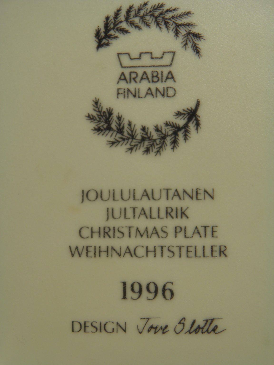 Joululautanen 1996 Arabia - Image 4