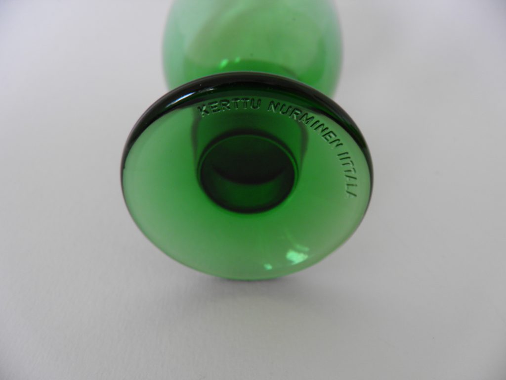 Verna -viinilasi vihreä Iittala MYYTY - Image 3