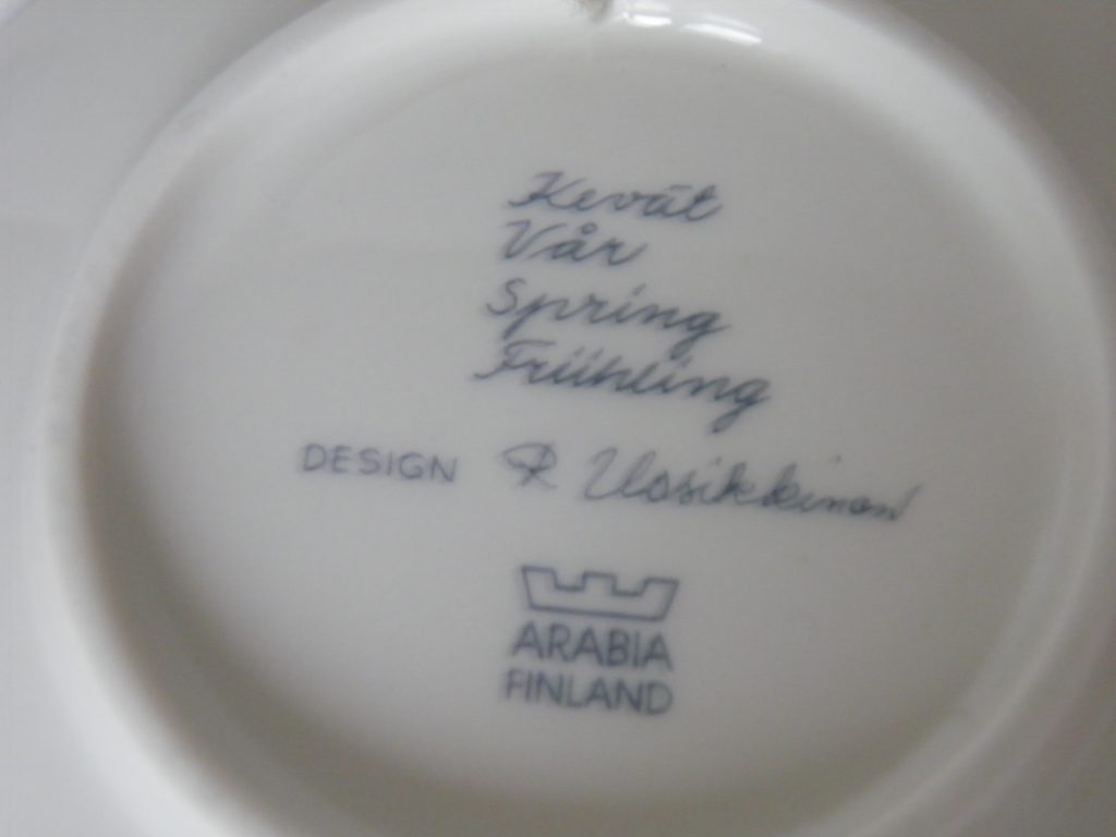 Kevät seinälautanen Raija Uosikkinen Arabia MYYTY - Image 3