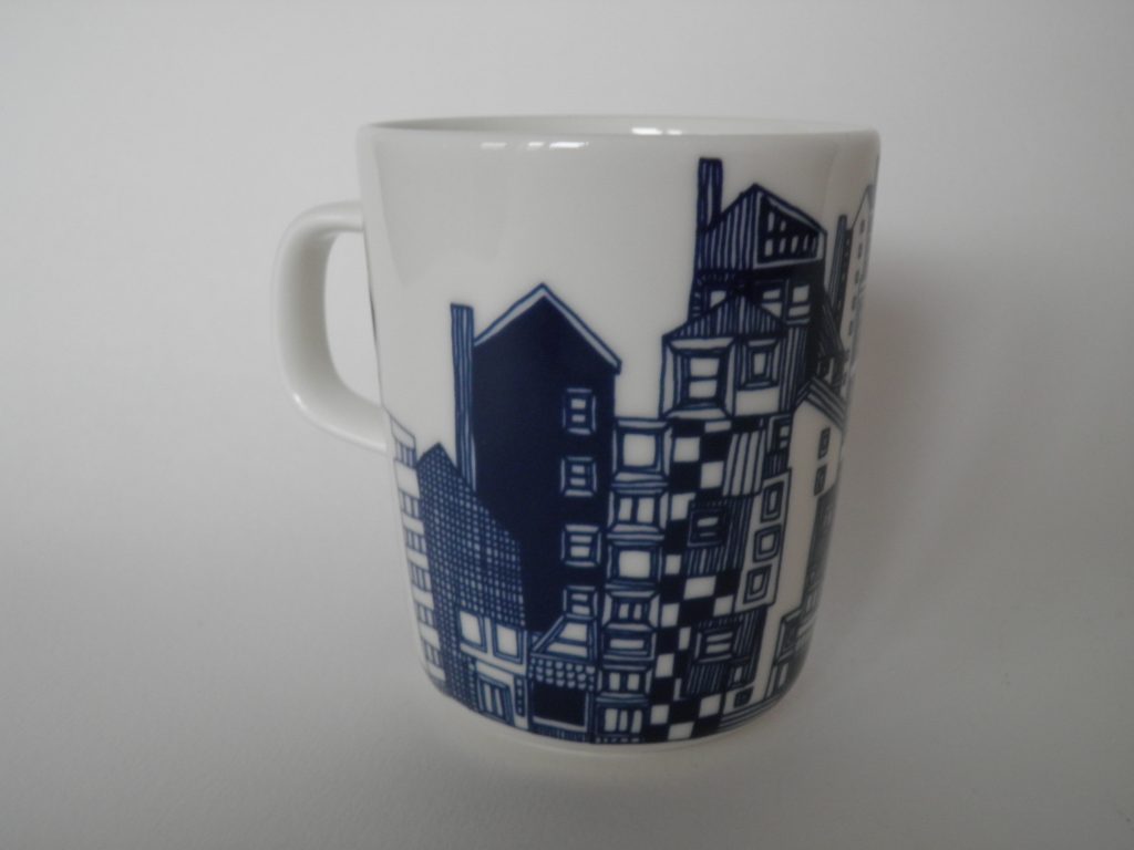 Siirtolapuutarha -muki Sininen Marimekko - Image 2